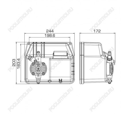Насос дозир. мембранный BT-MF 20-5 230V