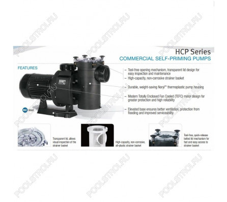 Насос Hayward HCP38301E KAP300 M.B E2 (220В, ПФ, 48м³/ч*10м, 2.76кВт, 3лс)